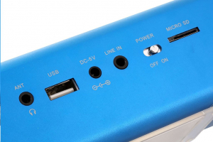 Technaxx MusicMan Display Soundstation Bluetooth hangszóró kék (3548)