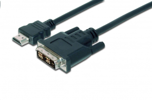 Assmann HDMI A -> DVI-D adapterkábel fekete 2m (AK-330300-020-S)
