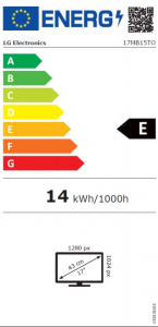 17" LG 17MB15T-B Touch Screen LED monitor