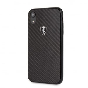 Ferrari Heritage iPhone XR valódi karbon tok fekete (FEHCAHCI61BK)