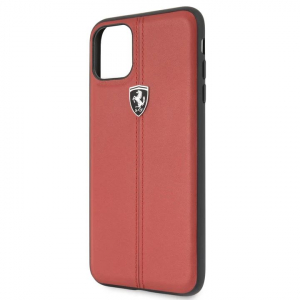Ferrari iPhone 11 Pro függőlegesen csíkozott kemény tok piros (FEHDEHCN58RE)
