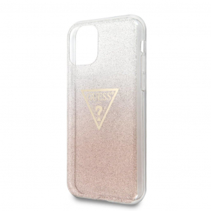 Guess Solid Glitter Apple iPhone 11 Pro Max tok rózsaszín (GUHCN65SGTLPI)