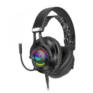 Rampage RM-K18 DOUBLE BLACK mikrofonos fejhallgató (33754)