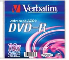 Verbatim DVD-R 4.7GB 16x DVD lemez