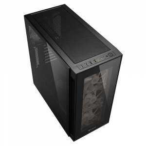 Sharkoon TG5 Pro RGB táp nélküli ablakos ház fekete (4044951029105)