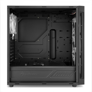 Sharkoon TG5 Pro RGB táp nélküli ablakos ház fekete (4044951029105)