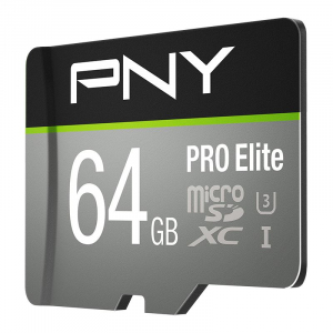 64GB microSDXC PNY PRO Elite U3 A1 V30 + adapter (P-SDU64GV31100PRO-GE)