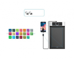 XP-PEN Deco Pro S digitalizáló tábla fekete