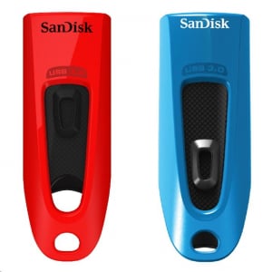 Pen Drive 32GB USB 3.0 SanDisk Ultra piros-kék 2db/cs (SDCZ48-032G-G462)