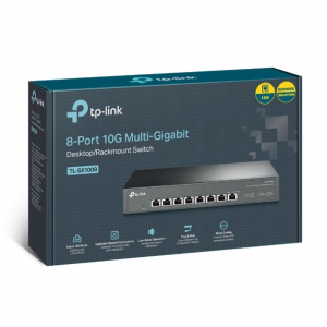 TP-LINK Switch 8x10Gbps, F&eacute;mh&aacute;zas Asztali/Rackes (TL-SX1008)