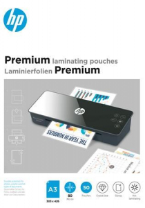 HP Premium Meleglamináló fólia, A3, 80 mikron fényes, 50 db (9126)