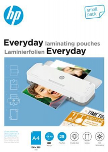 HP Everyday Meleglamináló fólia, A4, 80 mikron fényes, 25 db (9153)