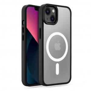 Tech-Protect Magmat Apple iPhone 13 Magsafe tok átlátszó-fekete (126540)