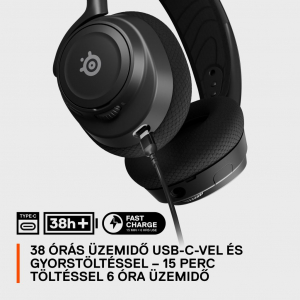 SteelSeries Arctis Nova 7 PC gaming headset fekete (61553)