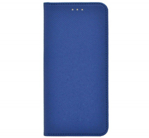 Tok álló, bőr hatású (FLIP, oldalra nyíló, asztali tartó funkció, rombusz minta) SÖTÉTKÉK [Samsung Galaxy M53 (SM-M536)]