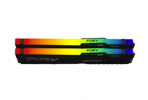 64GB 5200MHz DDR5 RAM Kingston Fury Beast RGB CL40 (2x32GB) (KF552C40BBAK2-64)