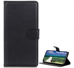 Tok &aacute;ll&oacute;, bőr hat&aacute;s&uacute; (FLIP, oldalra ny&iacute;l&oacute;, asztali tart&oacute; funkci&oacute;, pr&eacute;mium) FEKETE [OnePlus Nord 2 5G]