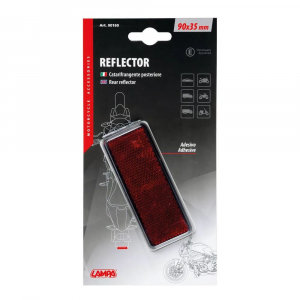 Lampa fényvisszaverő prizma motorra,  Piros (0190160)