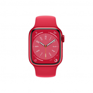 Apple Watch Series 8 GPS 41mm (PRODUCT)RED alumíniumtok, (PRODUCT)RED sportszíj (MNP73CM/A)