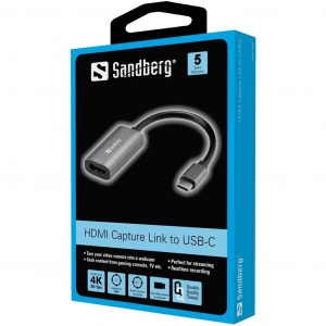 Sandberg HDMI Capture Link -> USB-C (136-36)