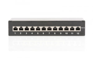 Digitus DN-91612SD-EA patch panel 12 port  CAT 6a árnyékolt LSA