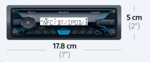 Sony DSX-M55BT hajó MP3/USB médiavevő Bluetooth funkcióval