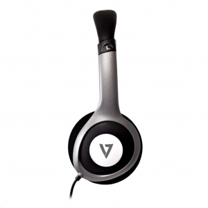 V7 Deluxe Stereo hangerőszabályzós fejhallgató fekete-szürke (HA520-2EP)