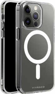 Vivanco Mag Steady Apple iPhone 13 Pro Hátlap Átlátszó (MSASCVVIPH2021PT)
