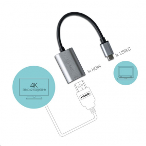 i-tec USB-C HDMI 60Hz Metal adapter asztrosz&uuml;rke (C31METALHDMI60HZ)