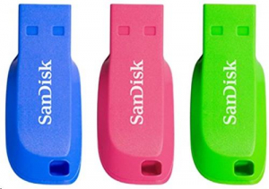 Pen Drive 16GB USB 2.0 SanDisk Cruzer Blade 3 darabos (SDCZ50C-016G-B46T)