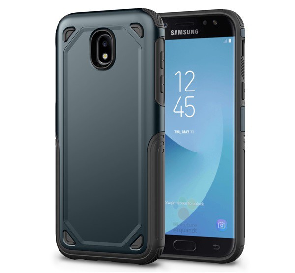 Defender műanyag telefonvédő (közepesen ütésálló, szilikon belső, ultravékony) SÖTÉTKÉK [Samsung Galaxy J3 (2017) SM-J330 EU]