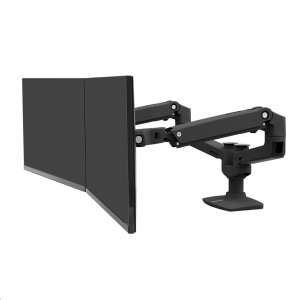 Ergotron LX Dual Side-by-Side Arm monitortartó asztali kar 27" fekete (45-245-224)