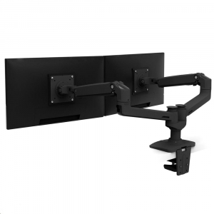 Ergotron LX Dual Side-by-Side Arm monitortartó asztali kar 27" fekete (45-245-224)