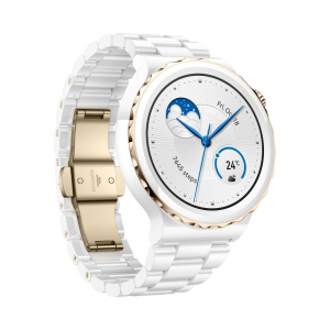 Huawei Watch GT 3 Pro Ceramic okosóra, Nanokristályos kerámia óratok, fehér kerámia szíj (55028824)