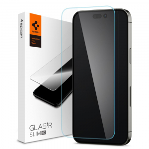 Spigen GLAS.tR Slim HD Apple iPhone 14 Pro Max edzett &uuml;veg kijelzőv&eacute;dő f&oacute;lia (AGL05210)