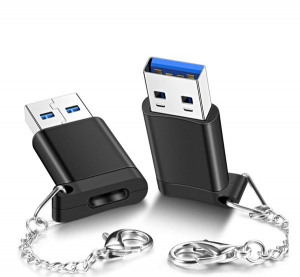 Adapter (Type-C - USB 3.0, pendrive csatlakoztatásához, OTG) FEKETE