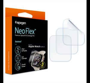 SPIGEN NEOFLEX k&eacute;pernyőv&eacute;dő f&oacute;lia 3db (full screen, &iacute;ves r&eacute;szre, tok bar&aacute;t) &Aacute;TL&Aacute;TSZ&Oacute; [Apple Watch Series 4 40mm]