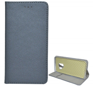 Tok &aacute;ll&oacute;, bőr hat&aacute;s&uacute; (FLIP, oldalra ny&iacute;l&oacute;, asztali tart&oacute; funkci&oacute;, rombusz minta) SZ&Uuml;RKE [Samsung Galaxy S9 (SM-G960)]