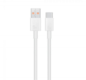 HUAWEI adatkábel és töltő (USB - Type-C, 66W, gyorstöltés támogatás, 100cm) FEHÉR (LX04072043)