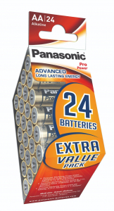 Panasonic 1.5V Alkáli AA ceruza elem Pro power (24db / csomag)  (LR6PPG/24PD)