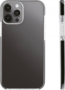 Vivanco Rock Solid Apple iPhone 13 Pro Max Hátlap Átlátszó Fekete (RSCVVIPH2021PMT)