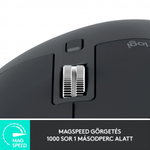 Logitech MX MASTER 3S vezeték nélküli bluetooth egér Graphite (910-006559)