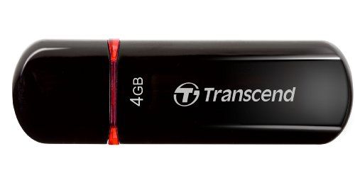Pen Drive 4GB Transcend JetFlash F600 (TS4GJF600) fekete USB 2.0