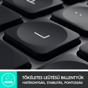 Logitech MX Keys Mac vezeték nélküli US billentyűzet (920-009558)