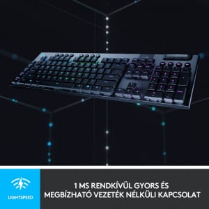 Logitech G815 LIGHTSYNC Amerikai nemzetközi Tactile Gamer billentyűzet fekete (920-008992)