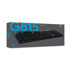 Logitech G815 LIGHTSYNC Amerikai nemzetközi Tactile Gamer billentyűzet fekete (920-008992)