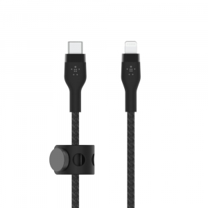 Belkin BOOST CHARGE PRO Flex USB-C - Lightning k&aacute;bel 3m fekete (CAA011bt3MBK)