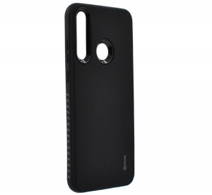 ROAR RICO ARMOR szilikon telefonv&eacute;dő (k&ouml;zepesen &uuml;t&eacute;s&aacute;ll&oacute;, műanyag h&aacute;tlap, matt) FEKETE [Huawei Y6p]