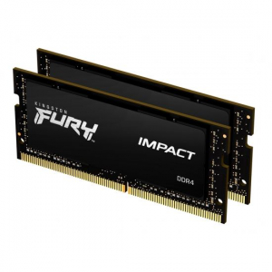 64GB 3200MHz DDR4 RAM Kingston Fury Impact notebook memória CL20 (2x32GB) (KF432S20IBK2/64 )