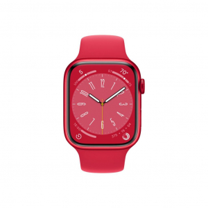 Apple Watch Series 8 GPS 45mm (PRODUCT)RED alumínium tok, (PRODUCT)RED sportszíj (MNP43CM/A)
